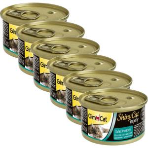 Gimborn GimCat ShinyCat пиле + скариди 6 x 70 г