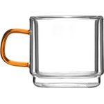 Vialli Design Стъклени чаши в комплект 2 бр. за еспресо 80 ml Amber - Vialli Design