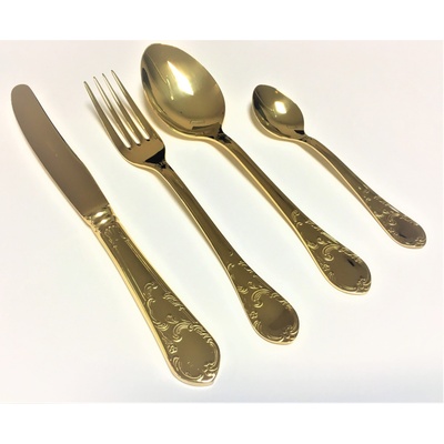 Herdmar Комплект прибори за хранене renesanca - 24 части - позлатени (016-3024-0117-150-0017)