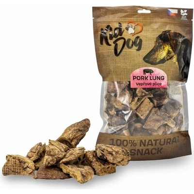 KidDog 100% Natural Snack vepřové plíce 4 6 cm 200 g