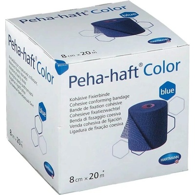 HARTMANN Peha-haft Самофиксиращ се еластичен бинт с кохезивен ефект син 8cm x 20m