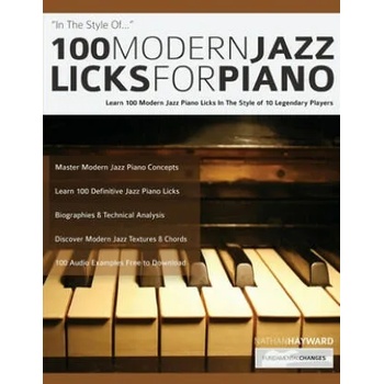 Image 1 of 100 Modern Jazz Licks For Piano | Joseph Alexander, Tim Pettingale