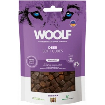 WOOLF Pamlsky pro psy soft cubes jelení 100 g