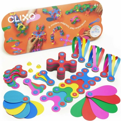 CLIXO magnetická stavebnica Super – dúhová