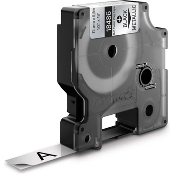 Image 1 of DYMO Полиестерна лента Dymo DY18486, 12mm, черна/метализирано (S0718180)