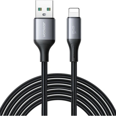 Joyroom S-A28 opletený nabíjací a dátový USB-A na Lightning 2m černý