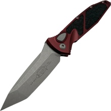 Microtech SOCOM ELITE T/E-AUTO APOCALYPTIC STANDARD MERLOT 161A-10APMR
