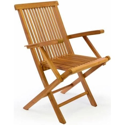 Divero 2159 Skladacia stolička z teakového dreva