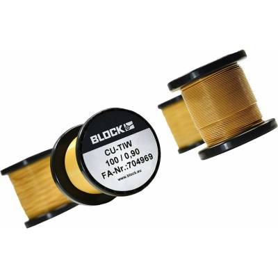 BLOCK CU-TIW 100/0,20 CU-TIW 100/0,20 měděný drát smaltovaný lakem, 0.20 mm, 226.1 m