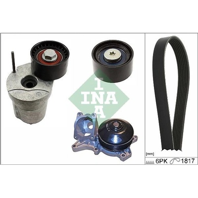 Vodní pumpa + klínový žebrový řemen Schaeffler INA 529 0370 30 (529037030)