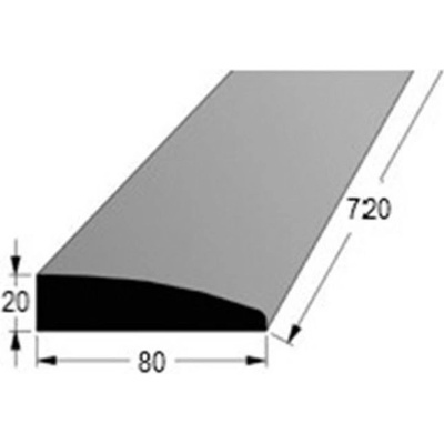 Dveřní práh designový - D BK 700x80 | Zboží Auto