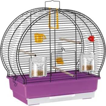 Ferplast - Cage Luna 2 BLACK - Оборудвана клетка за птици - размер 44, 5 x 25 x 45, 5 см
