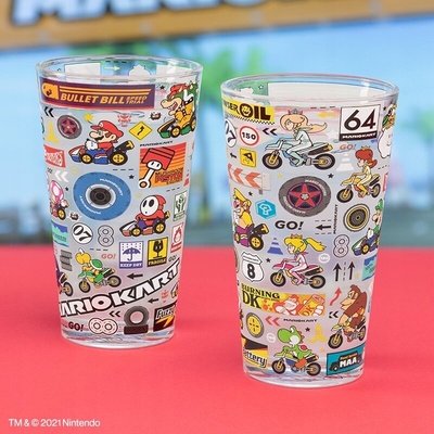 Paladone Sklenice Super Mario Mario Kart 400 ml