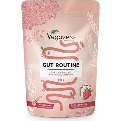 Vegavero Формула за чревен баланс 300 g прах, с вкус на ягода | Vegavero (VV-VITA-408)