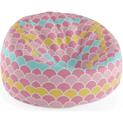 Sablio Sedací vak Cocoon Barevné šupiny75 x 45 x 35 cm