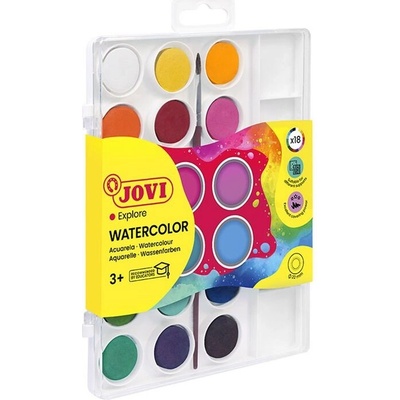 Jovi vodové barvy 18 ks 22 mm