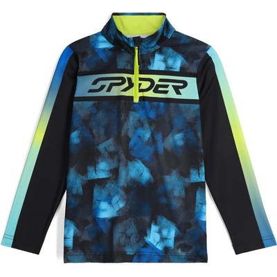 Spyder Jacobs 1/2 Zip JR Cobalt Block Camo