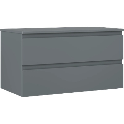 Mexen Orio шкаф за баня под умивалник 90 см с плот, 2 чекмеджета, матиран графит - 91A10-09047-2-BFFC66 (91A10-09047-2-BFFC66)