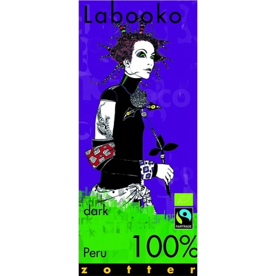 Labooko čokoláda 100% Peru 2 x 32,5 g