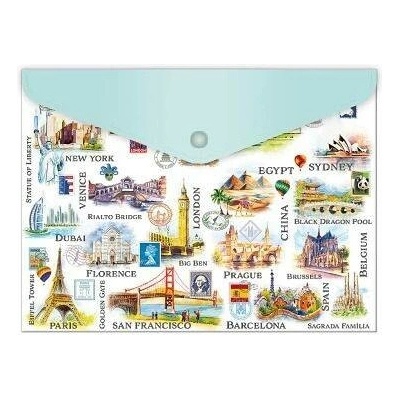 ARGUS Plastová obálka s drukem A5 Travel Time 16470431