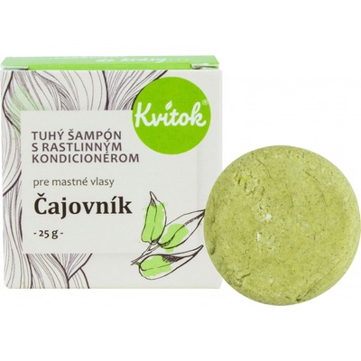 Kvitok Tea Tree tuhý šampón na mastné vlasy 25 g