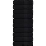 vidaXL Кърпи за баня FROGN 10 бр. Черни 100x150 см 360 г/м2 (136958)