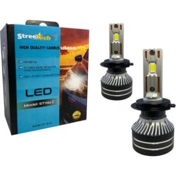 Image 1 of Лед крушки - Led система H7 Streetech модел STN2 за фарове - 150 000 Лукса, 45W - Canbus 6000K - 1500% повече светлина