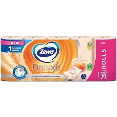 Zewa Deluxe Cash Peach 3-vrstvový 10 ks