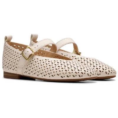 Обувки Clarks shoes Fawna Jane ballet pumps - Beige (Cream Leather)