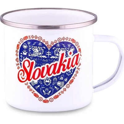 Valach Plechový hrnček Slovakia srdce holúbky 300 ml