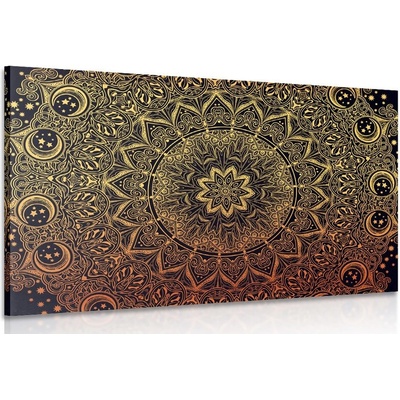Obraz zlatá orientálna Mandala