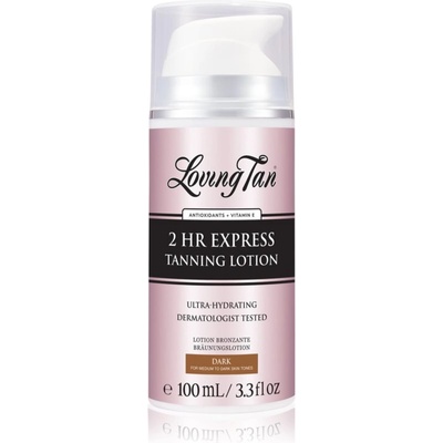 Loving Tan 2 HR Express хидратиращ бронзиращ лосион цвят Dark 100ml