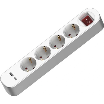 Image 1 of Muhler 4 Plug + 2 USB Switch (1006183)