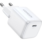 UGREEN Захранване за ел. мрежа с USB-C изход с технология за бързо зареждане (бял) - Ugreen Nexode GaN Fast Wall Charger 30W