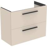 Ideal Standard i. life S стенен долен шкаф с 2 чекмеджета, бежов - пясъчен, 80 см (T5295NF)