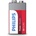 Philips Алкална батерия PHILIPS Power, 6LR61P1B / 10, 6LR61, 9V, 1 брой/блистер (B-PHILIPS-BA-R22)