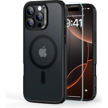 ESR Силиконов кейс с MagSafe за iPhone 16 Pro Max от ESR Classic Hybrid Halolock - Frosted Black (4894240243565)