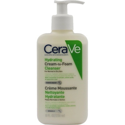 CeraVe Hydrating Cream-to-Foam Cleanser 236 ml