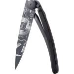 DEEJO 1gb172 tattoo black / Ултралеко джобно ножче с дръжка от абаносово дърво (1gb172)
