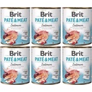 Krmivo pre psov Brit Paté & Meat Salmon 6 x 0,8 kg