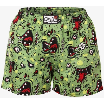 Styx Зелени дамски шарени къси панталони за сън Styx zombie Styx | Zelen | ЖЕНИ | S