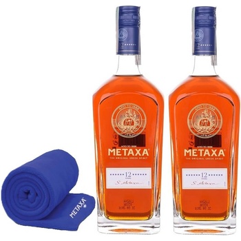Metaxa 12* х 2 бр. с подарък поларено одеяло