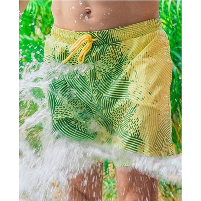 Sea'sons plavky Liquid Lines Green/Yellow