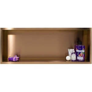 BALNEO Вграден рафт Balneo Wall-Box правоъгълен, 90x30x10 см, матово медно покритие (OB-CO6)