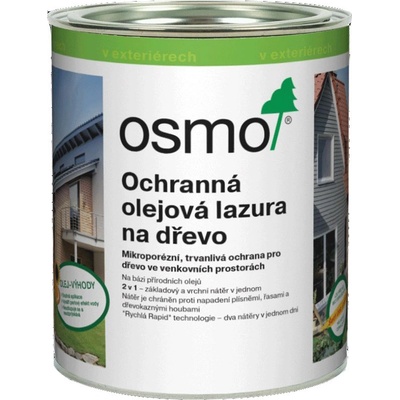 Osmo 906 Ochranná olejová lazura na dřevo 0,75 l Perlově šedá