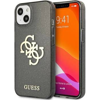 GUESS Калъф Guess GUHCP13SPCUGL4GBK Glitter 4G Big Logo, за iPhone 13 mini, черен (GUE001640-0)