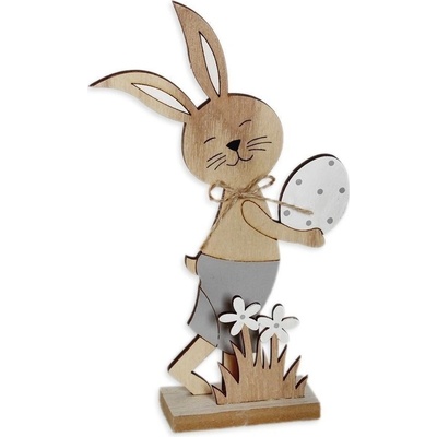 Zajíc dřevo 17cm natural