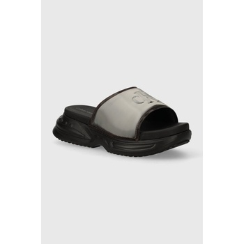 Calvin Klein Jeans Чехли Calvin Klein Jeans CHUNKY COMF SLIDE MG MR MET в черно с платформа YW0YW01512 (YW0YW01512)