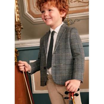 Mayoral Сако блейзър комфорт за мини момче в сив цвят Майорал
