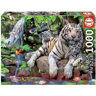 Educa Пъзел educa 14808 - 1000 части - Бял бенгалски тигър (edu14808)